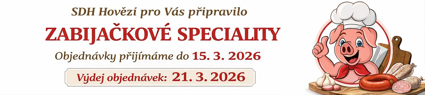 Zabíjačkové speciality 21.3.2026 SDH Hovězí